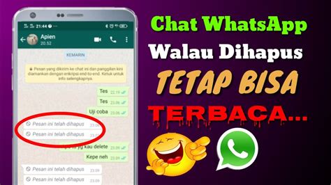 Cara membaca pesan whatsapp yang sudah dihapus, enggak perlu ribet. Cara Mengetahui Chat WhatsApp Yang Sudah dihapus - YouTube
