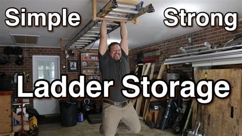 How To Store Your Extension Ladder Youtube