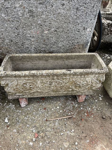 Detailed Beautiful Weathered Planter Authentic Reclamation