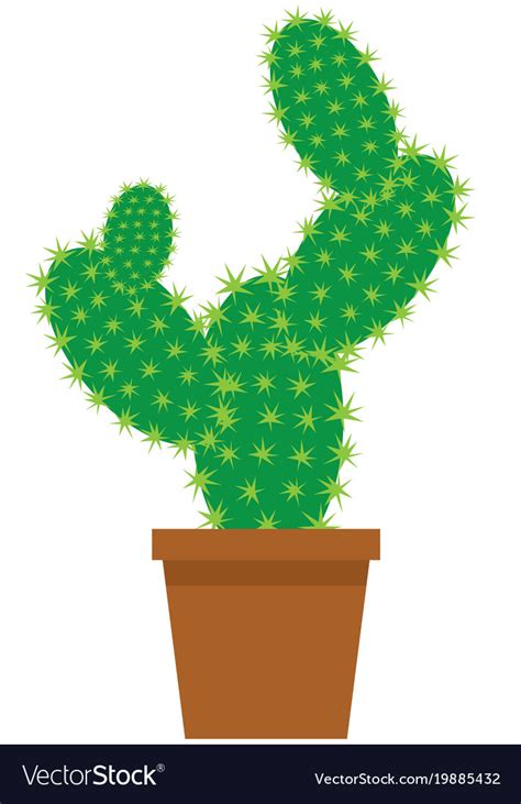 Cartoon Cactus Royalty Free Vector Image Vectorstock