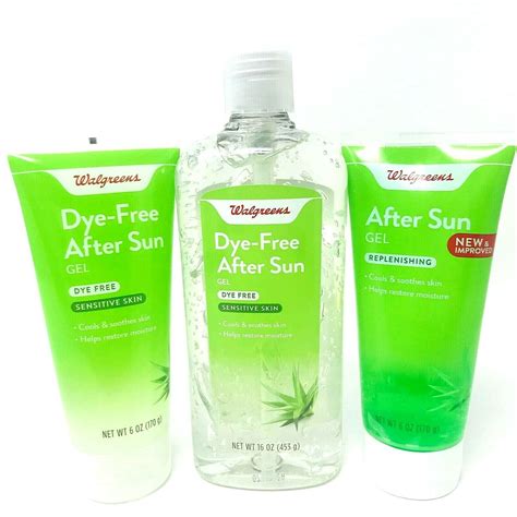 Aloe Vera Gel Sensitive After Sun Replenishing Walgreen Choose Your