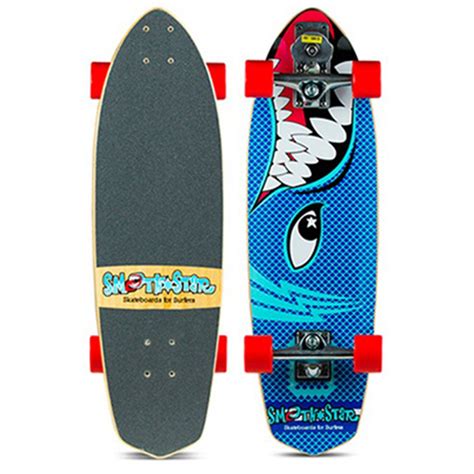 Smoothstar Barracuda 30 Surf Skateboard Blue Underground Skate