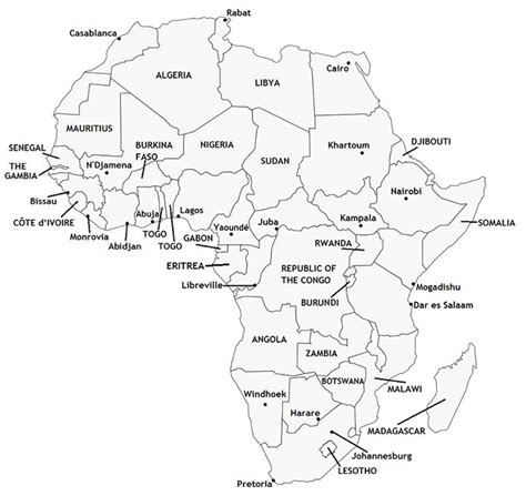 Africa Map Countries Quiz