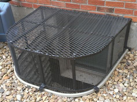 Circular polycarbonate window well cover. This is needed if your widow goes above the window well ...