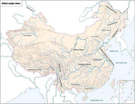 Map Of China Rivers