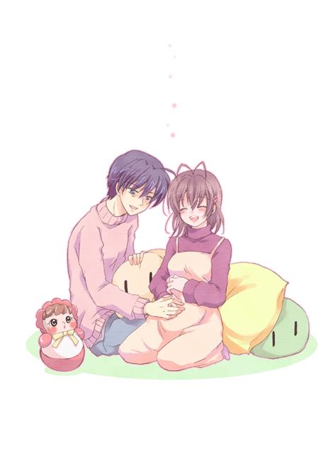 Furukawa Nagisa And Okazaki Tomoya Clannad And More Drawn By Yuzuki