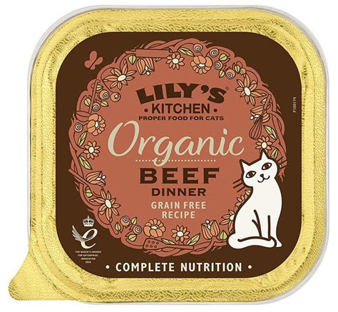 This selection of wholesome, 100% organic dry cat food will appeal to cats and their owners that know the importance of ethically sourced ingredients. Lily's Kitchen Organic Beef Dinner Wet Cat Food - 85g - Lilys Kitchen