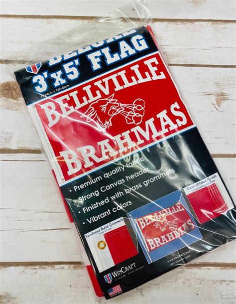 Bellville Brahmas Retro Flag Spirit Ts