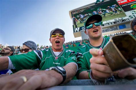 Knifty knitter knitting saskatchewan roughriders rough riders football fans photo props a roughrider fan billboard outside b.c. The wacky fans of this Canadian football team love ...