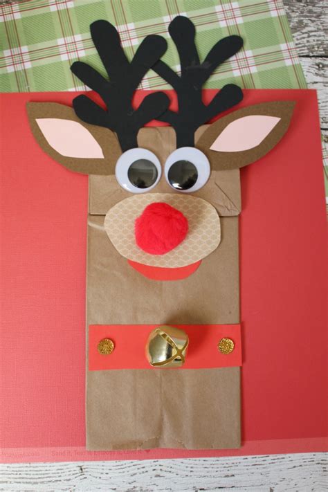 Rudolph The Red Nosed Reindeer Paper Bag Craft Sippy Cup Mom Cadena Blog