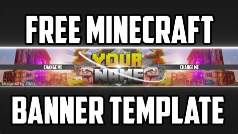 Free Epic Minecraft Banner Template Speed Art Photoshop Easy