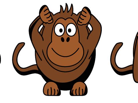 Wise Monkeys Clip Art At Vector Clip Art Online Royalty