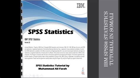 Spss Tutorial Lesson 1 Introduction Youtube