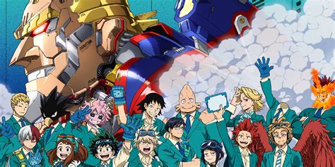 My Hero Academias Class 1 A Build A Giant All Might Mech In New Art
