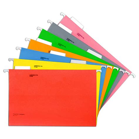 Buy 7 Colors Vertical Suspension File Holder Assorted Colours Hanging