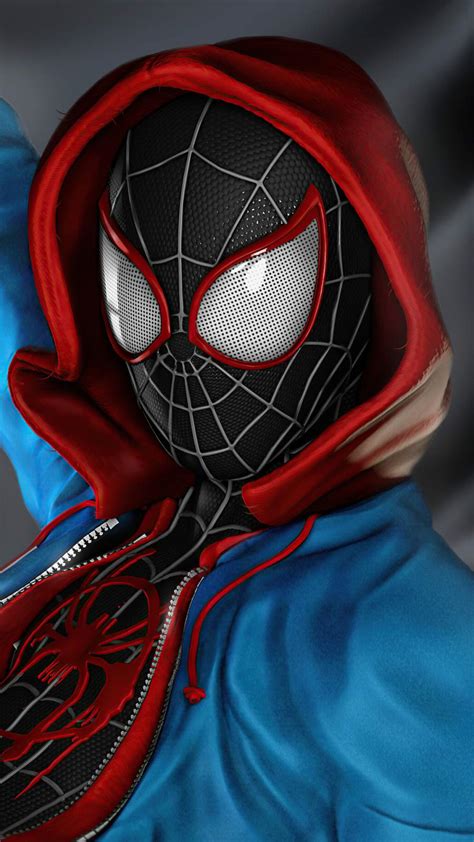 Free Download Spider Man Miles Morales Costume Iphone Wallpapers Iphone