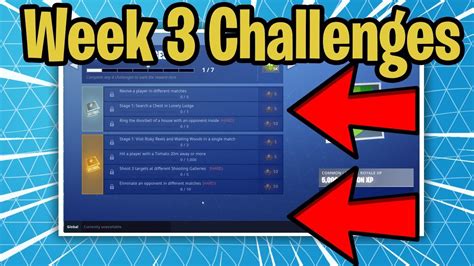 Fortnite Challenges Week 3 Season 6 Leaked Battle Pass Week 3