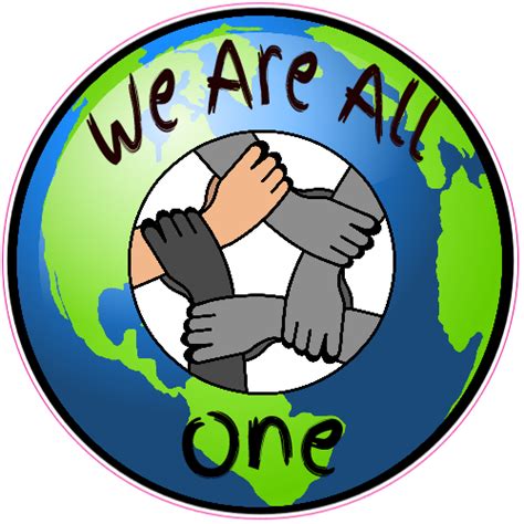 We Are All One Hands Together Sticker Us Custom Stickers