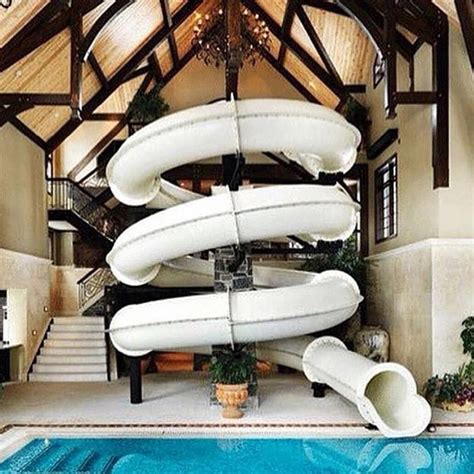 Indoor Pool Slide Crazy Houses Best Interior Design Interior