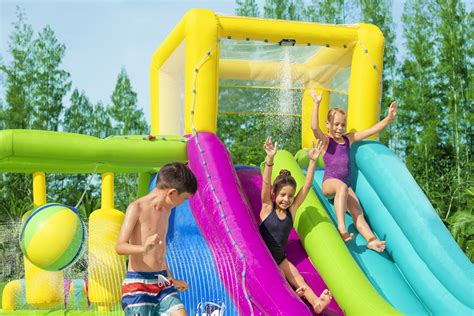 h2ogo ® mega inflatable water parks are back for summer built for backyard fun