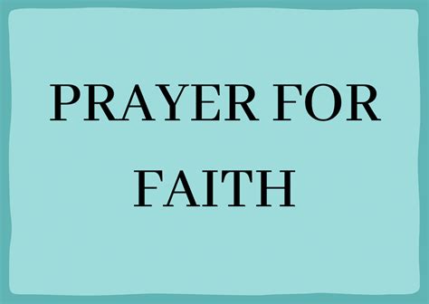 30 Prayer Points For Faith That Move Mountains Prayer Points