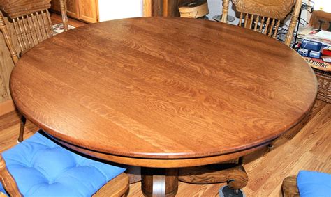 Hand Crafted Table Top Quarter Sawn White Oak By Michaels Fine