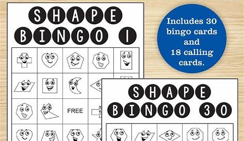 shape bingo printable