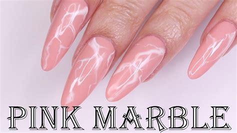 Pink Marble Nails With Madam Glam Products Red Iguana April Ryan