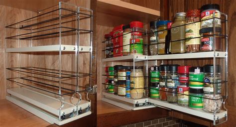 I started off building one of the shelves. Vertical Spice racks built with sliding drawers make all ...