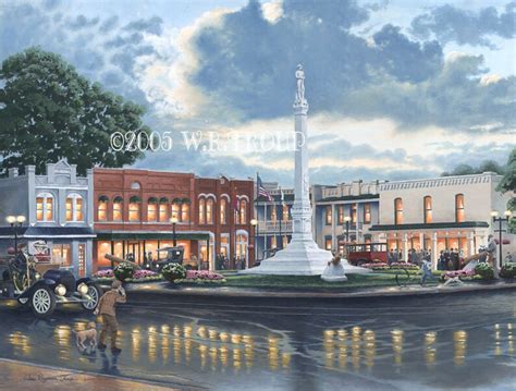 Franklin Tennessee Town Square 14x18 Unframed Giclee Etsy
