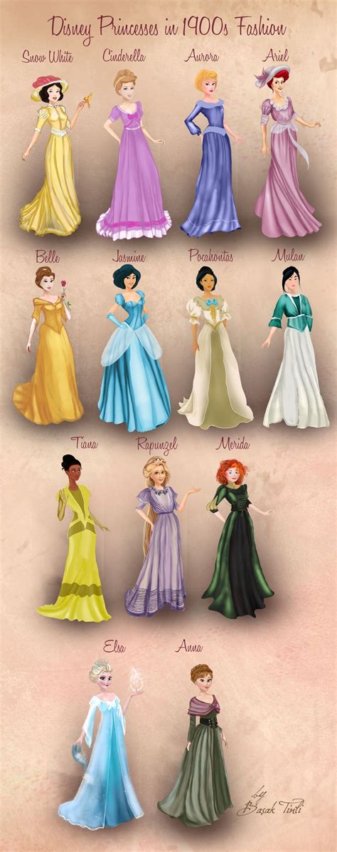 Disney Princesses In 1900s Fashion By Basaktinli On Deviantart Disney