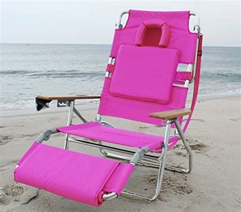 Ostrich Deluxe Padded Sport 3 In 1 Aluminum Beach Chair Pink