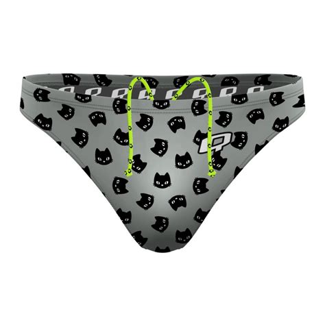 Black Cat Waterpolo Brief Water Polo Snug Screen Printing Supportive