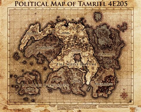 Orsinium Map Of Tamriel Geopolitical Map Of Tamriel In E English By Note That You