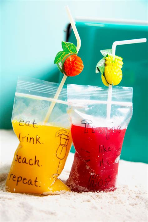 cocktail pouches for easy summer drinks hgtv