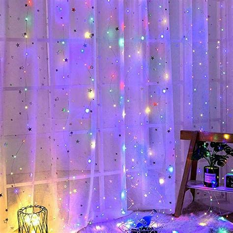 10ftx10ft Led Curtain Icicle Fairy Twinkle String Lights Party Wedding
