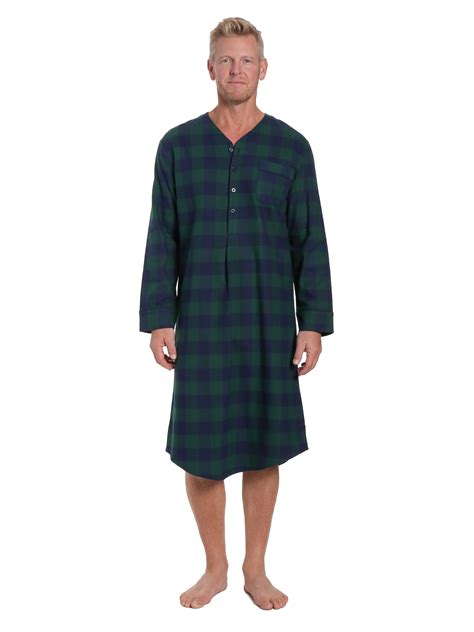 Mens Nightshirt 100 Cotton Flannel Mens Nightshirts For Sleeping