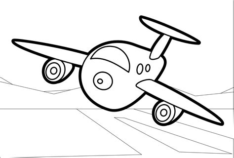 avion para colorear