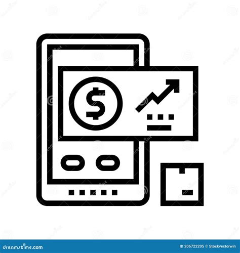 Demand Forecasting And Sales Planning Line Icon Vector Illustration