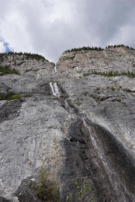 Cascade Falls From The Bottom Cascade Falls Banff Canada Road