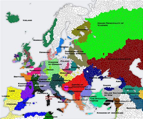 Map Challenge Medieval Europe