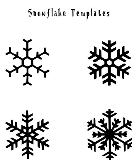Printable Snowflake Template Free Use The Thinnest Printable Paper You