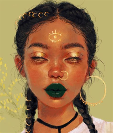 Arte Digital Fantasy Digital Art Girl Black Women Art Black Art