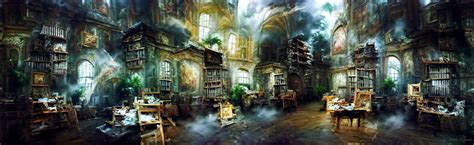 Artstation The Magic Library