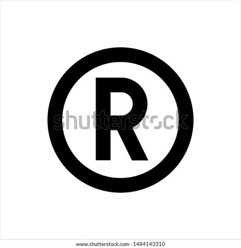 Registered Trademark Icon Letter R Symbol Stock Vector Royalty Free