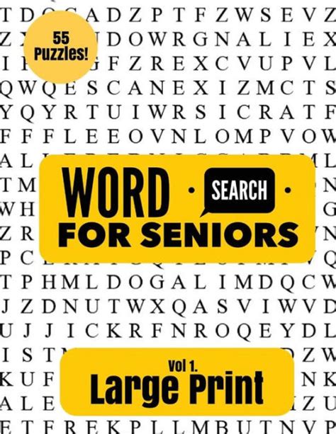 Large Print Word Search For Seniors By Puzzle Pyramid Paperback