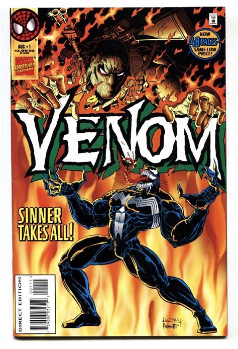 Venom Sinner Takes All 1 First Issue 1995 Marvel NM Comic Books