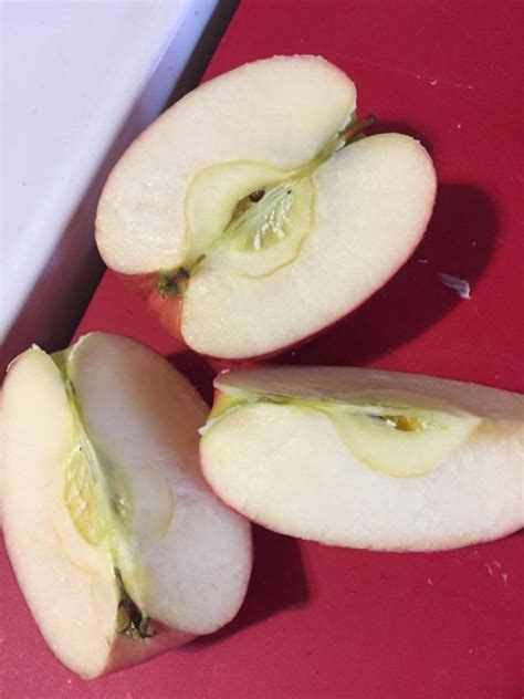 White Fuzz In Core Of Apples Is Actually Part Of The Apple