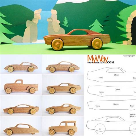 Wooden Toy Car Scroll Saw Patterns Pdf Etsy Nederland