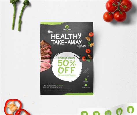 Simply Meal Prep Logo And Flyer Design On Behance